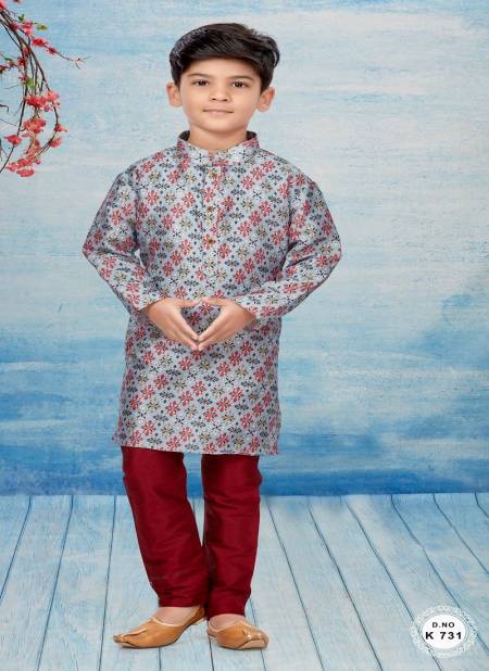 Multi Colour Kids Kurta Pajama And Indo Western Catalog K 731