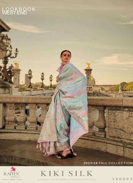 Multi Colour Kiki Silk By Rajtex Satin Silk Designer Saree Catalog 340005