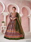 Multi Colour Kimaya By Alfaaz Silk Designer Dupatta With Gown Catalog 22002