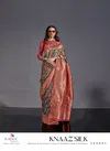 Multi Colour Knaaz Silk By Rajtex Handloom Weaving Saree Exporters In India 366001