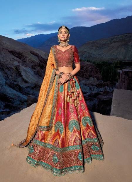 Multi Colour Ladakh By MN 7201 To 7207 Wholesale Bridal Lehenga Choli Manufacturers 7207