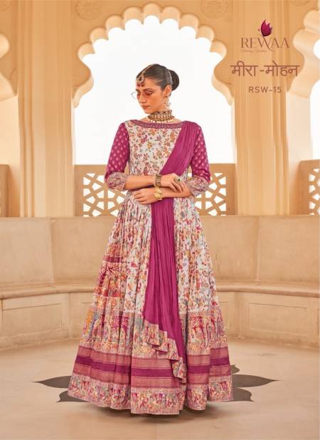 Multi Colour Meera Mohan By Rewaa Printed Desginer Lehenga Choli Manufacturers RSW-15