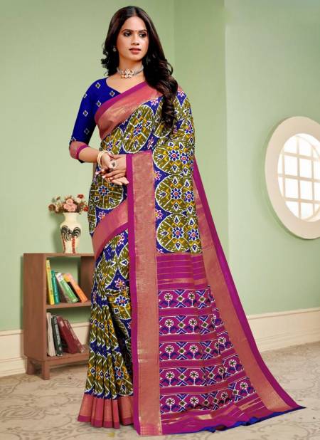 Multi Colour Mulbagal Silk Vipul Wholesale Printed Sarees Catalog 53709 A