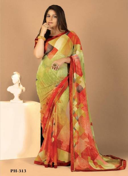 Multi Colour Panchi 3 By Shashvat Digital Printed Designer Bamber Silk Saree Wholesale Online PH-313