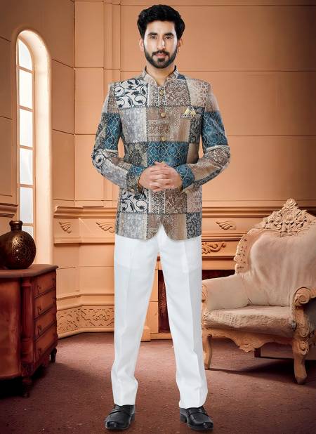 Multi Colour Party Wear Designer Wholesale Jodhpuri Suit Catalog 1673