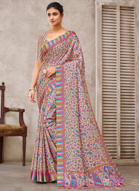 Multi Colour Pashima Digital Vol 2 Printed Wholesale Daily Wear Sarees Catalog 1003