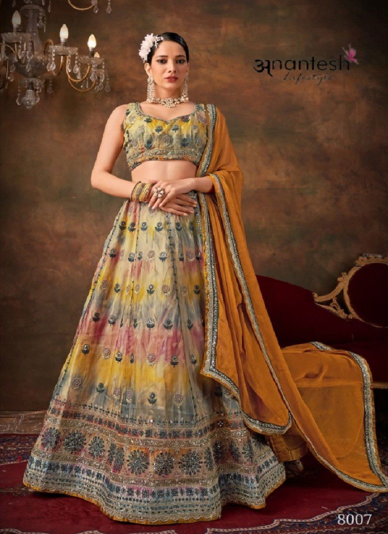 Multi Colour Queen Vol 1 By Anantesh Party Wear Designer Bulk Lehenga Choli Orders In India 8007