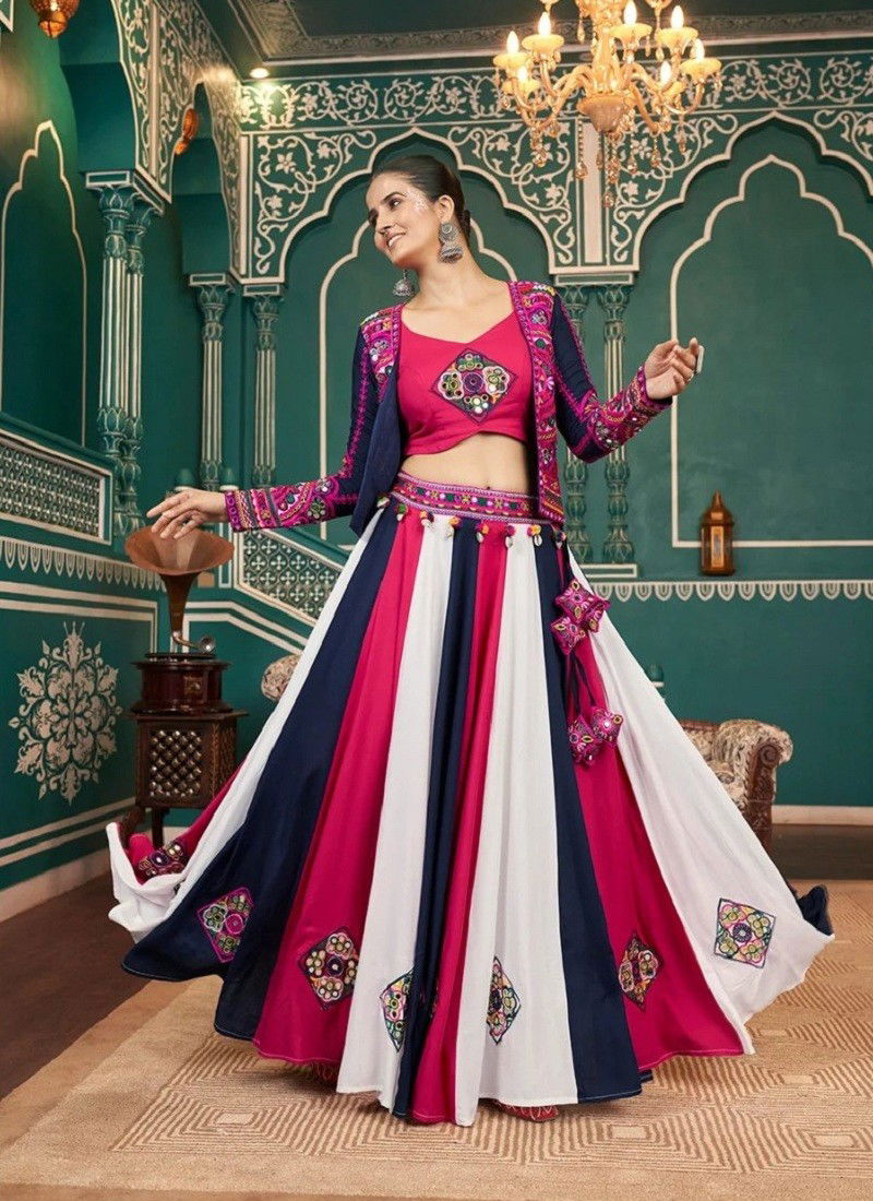 Multi Colour Raas Vol 18 By Shubhkala Navratri Lehenga Choli With Jacket Surat Wholesale Market 2474