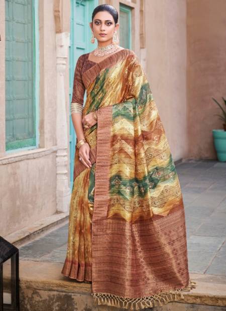 Multi Colour Ragini Mahaveera Wedding Wear Wholesale Silk Sarees 1806