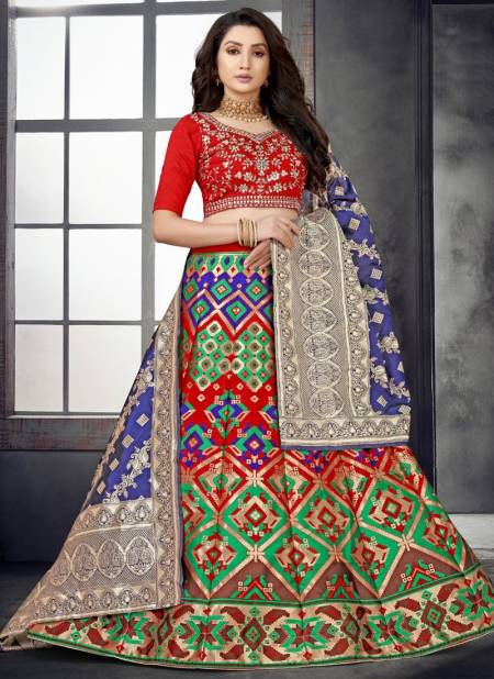 Multi Colour Rama Fashion Wholesale Designer Lehenga Choli Catalog 11066