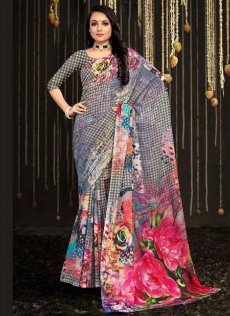 Multi Colour Rupali Printed Wholesale Daily Wear Sarees 1003