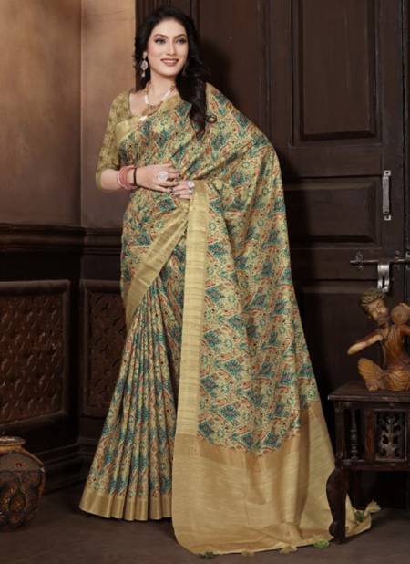 Multi Colour Rutba Digital Exclusive Wear Wholesale Banarasi Silk Sarees 1207