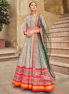 Multi Colour Virasat Patola Party Wear Wholesale Gown Catalog 9001