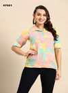 Multi Colour kali By Mahotsav Embroidered Rayon Wester Top Wholesale Shop In Surat 47501