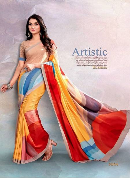 Multi Digital 30 By Sushma Daily Wear Saree Catalog 3004