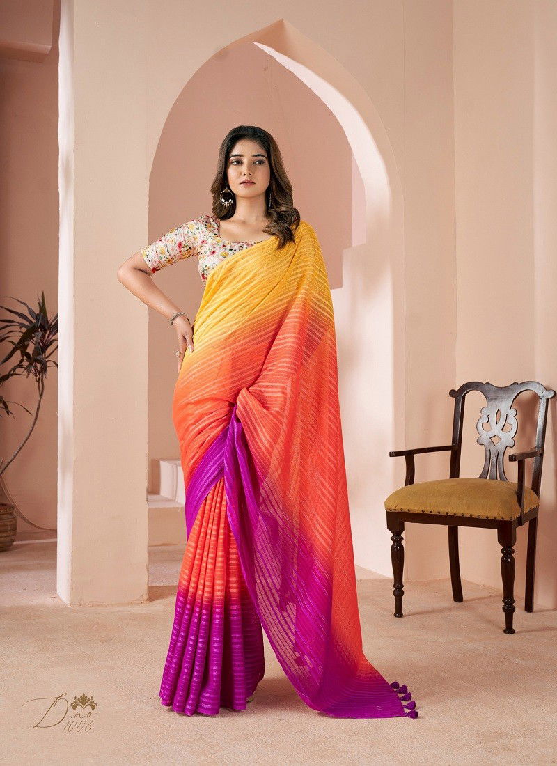 Multi Grassy By Sr Linen Printed Daily Wear Saree Wholesale Price In Surat