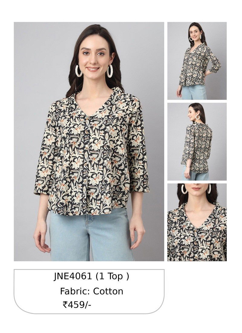 Multi Janasya Ladies Top Catalog 4061