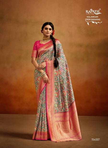 Multi Moghra Silk By Rajpath Designer Saree Catalog 154007