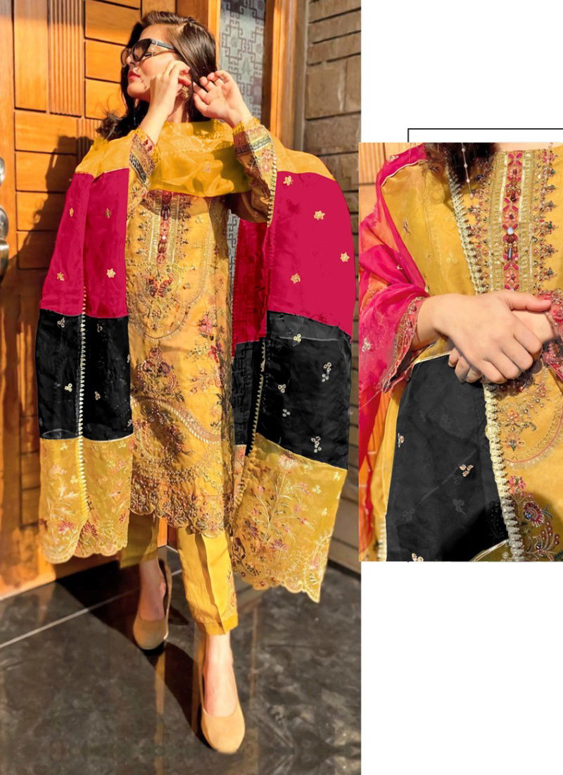 Mustard 170 Colour's Wedding Wear Wholesale Pakistani Salwar Suit 170 C