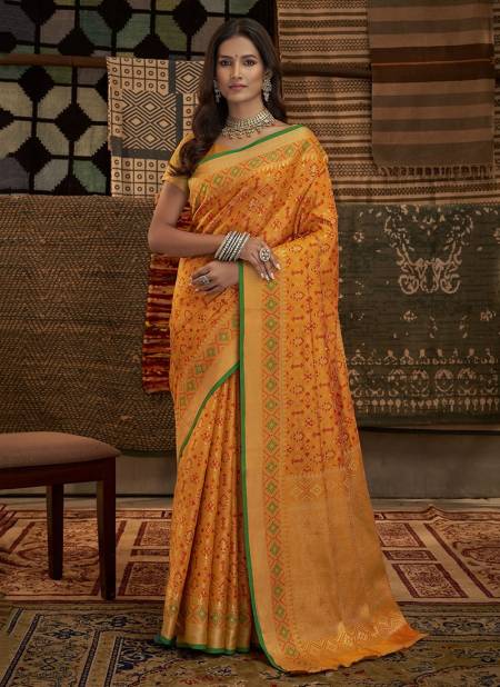 Mustard Colour Aansh Silk Wholesale Ethnic Wear Silk Saree Catalog 68002