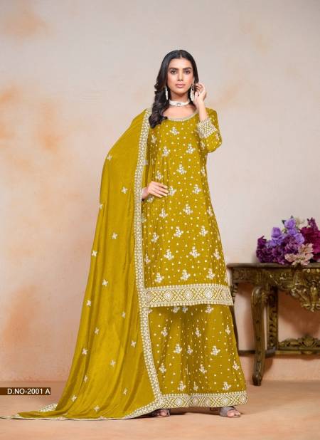 Mustard Colour Abida Vol 2 By Dani Chinon Readymade Suits Wholesale In India 2001 A