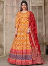 Mustard Colour Gulkand Ethnic Wear Wholesale Gown Catalog 2460