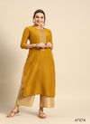 Mustard Colour Leona Vol 2 By Mahotsav Chinon Embroidery Bulk Kurti Orders In India SNS-47574