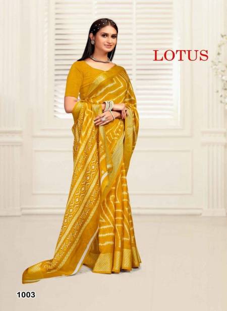 Mustard Colour Lotus By Mahamani Creation Heavy Moss Printed Viscose Sarees Wholesale Manufacturers 1003