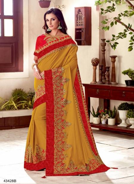 Mustard Colour Norita Vol 2 By Mahotsav Wedding Wear Designer Saree Wholesalers In Delhi 43428-B