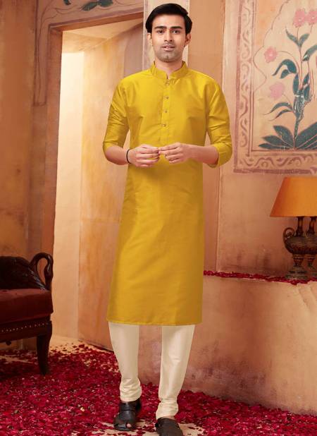 Mustard Colour Silikana Exclusive Wear Wholesale Kurta Pajama 1540-17
