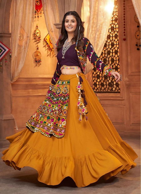 Mustard Yellow Colour Raas Vol 9 By Shubhkala Designer Lehenga Choli Catalog 2352 Catalog