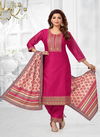 N F Churidar 051 Printed Chanderi Silk Kurti With Bottom Dupatta Wholesale Online N F C 899 RANI