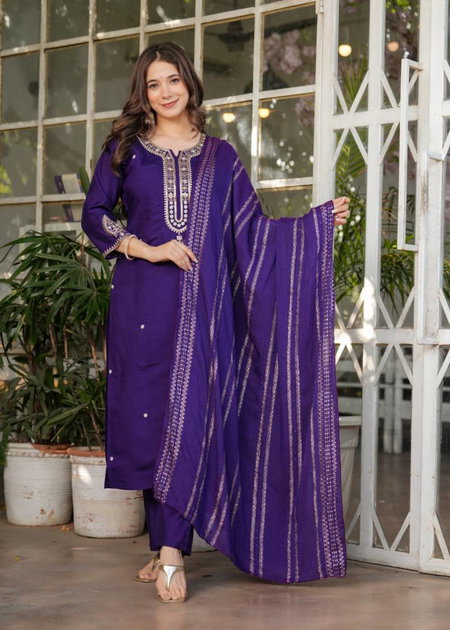 Heer Vol 2 By Nsf Designer Chanderi Embroidered Kurti Sets Wholesale Online