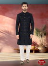 Navy Blue Colour 1651 1 Occasion Wear Mens Indo Western Wholesale Shop In Surat NV 1023