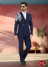 Navy Blue Colour 1652 Function Wear Mens Jodhpuri Suits Wholesale Market In Surat KS 2709