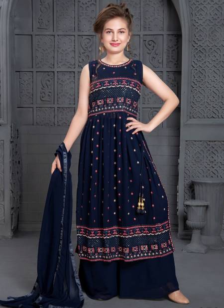 Navy Blue Colour Alka Vol 36 Designer Salwar Suit Wholesale Girls Wear 258