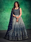 Navy Blue Colour Bella By Dresstive Gown Catalog 1801