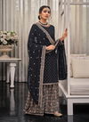 Navy Blue Colour EB Shagun 1448 Master Colors Pakisatani Suits Catalog 1448