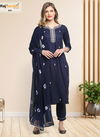 Navy Blue Colour Kaveri By Rajnandini Designer Salwar Suit Catalog 810