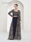Navy Blue Colour Nitya By Aashirwad Real Georgette Readymade Suits Wholesalers In Delhi 10041