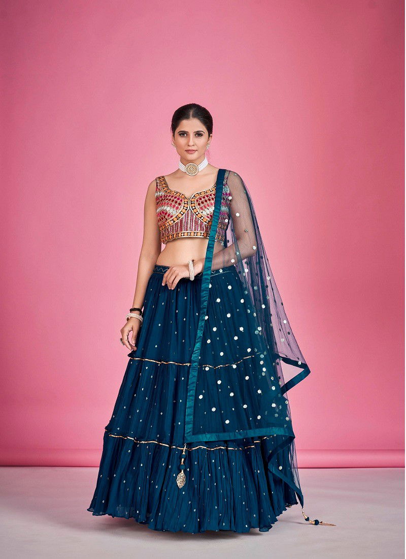 Navy Blue Colour Regina By Dresstive Designer Lehenga Choli Catalog 1602