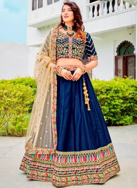 Navy Blue Colour Sonika Ethnic Wear Wholesale Designer Lehenga Choli 901
