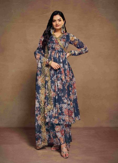 Navy Blue Colour Summer Collection 1 By Arya Designs Redymade Salwar Suit Wholesale Shop In Surat TF-297