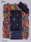 Navy Blue Colour Tiger By Gulzara Multi Sequence Embroidery Non Catalog Dress Material 4003 A