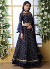 Navy Blue Festival Soft Net Elegant Designer Party Wear Lehenga Choli Buy Online Cheapest Price 1215
