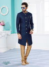 Navy Colour Vol 14 Function Wear Mens Sherwani Wholesalers In Delhi 5558