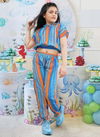 Neeva Western Top With Bottom Wholesale Girls Wear 5 Blue