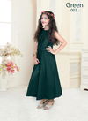 Green Designer Nidisha Kids Exclusive Festive Wear Pretty Gown Collection For Girls Green 003