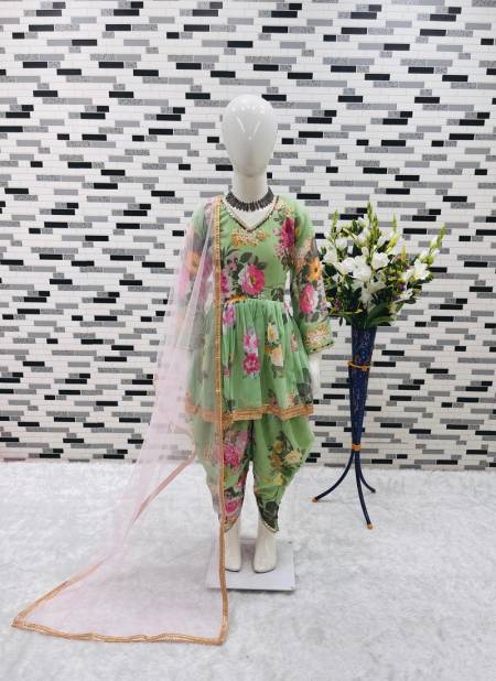 OC 160 Heavy Fox Georgette Printed Girl Kids Wear Readymade Suits Wholesale Online Pista