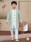 Off White And Mix Colour Kids Vol 4 Boys Wear Kurta Pajama And Indo Western Catalog K 605